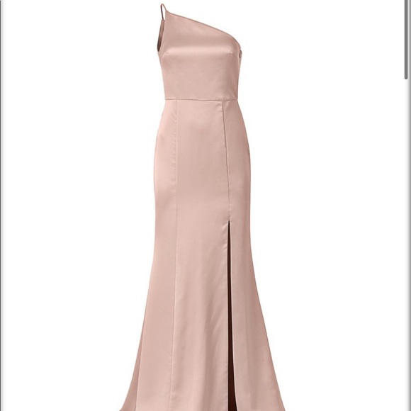 AMSALE KAIA Formal Gown Satin GB132S Rose Quartz - Picture 1 of 9
